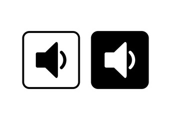 Speaker icon vector. Volume icon. Loudspeaker icon vector