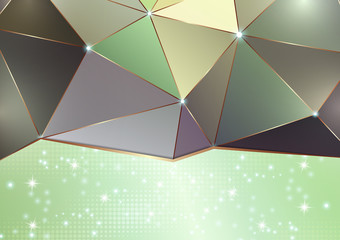 Abstract low poly, polygonal triangular mosaic. Modern bright background for web, presentations and prints.