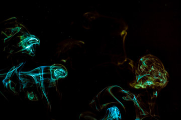 beautiful and mysterious smoke for meditation