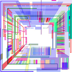 3D colored square 