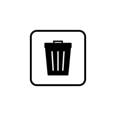 Trash icon. trash can icon. Delete icon vector