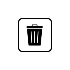 Trash icon. trash can icon. Delete icon vector