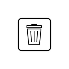 Trash icon. trash can icon. Delete icon vector
