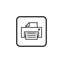 printer icon vector. print icon on the white background