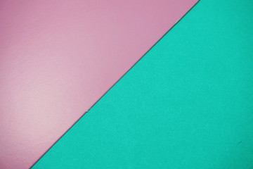 Geometric with green and pink texture background