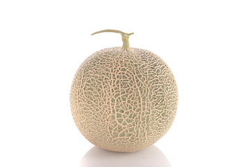 Organic fresh Melon on white background