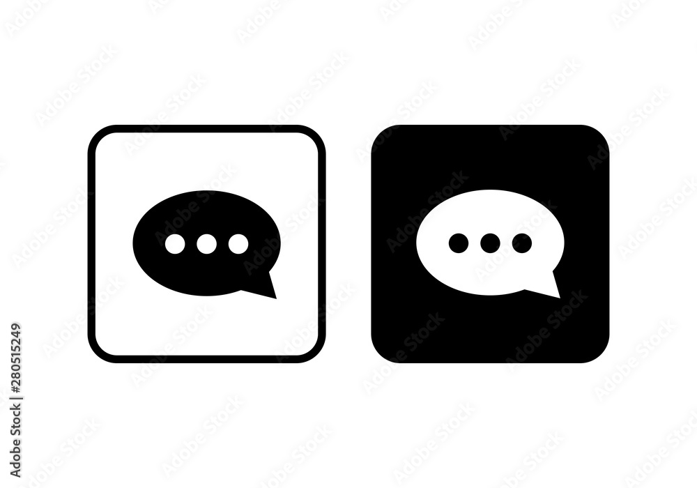 Poster chat icon vector. chat icon in trendy flat style isolated on white background. speech bubble symbol 