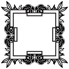 Various shape of cards, invitation card, greeting card, floral frame design. Vector