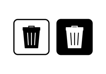 Trash icon. trash can icon. Delete icon vector