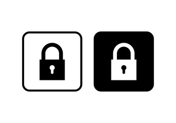 Lock icon. Encryption icon. Security symbol for web design