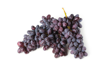 Bunch of ripe black grapes