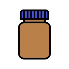 editable food storage container stroke icon.