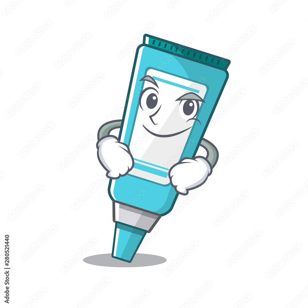 Poster Smirking ointment isolated with in the cartoon