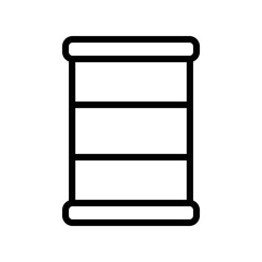 glass storage jar processed food editable outline icon.