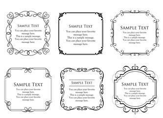 アンティークフレームテンプレート