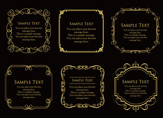 アンティークフレームテンプレート