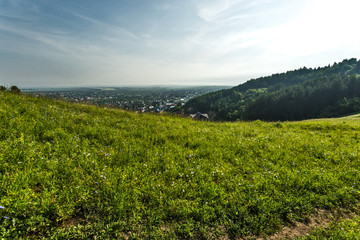 city in the foothills