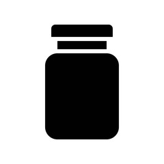 storage glass container processed food solid design icon.