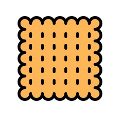 bakery editable stroke icon of biscuits in filled design.