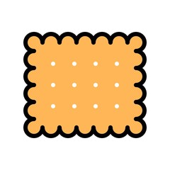 bakery editable stroke icon of biscuits in filled design.