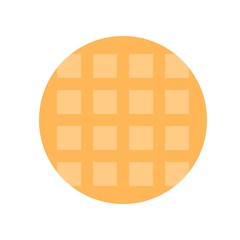 sweet delicious cookies snack food flat design icon.