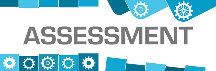 Assessment Blue Random Shapes Gears 