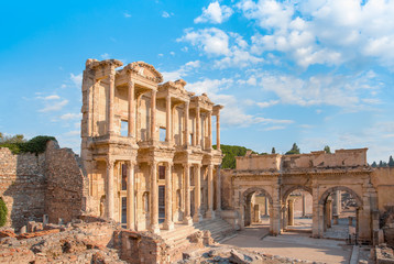 Fototapeta Celsus Library in Ephesus, Turkey obraz