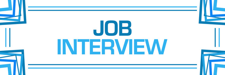 Job Interview Blue Random Borders Horizontal 