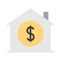 baking sector dollar coin investment or saving business flat design icon.