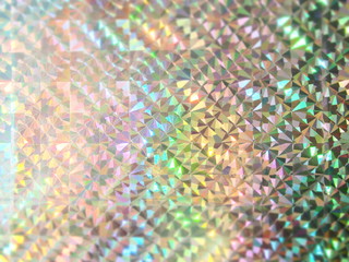 Holographic bokeh green blue and pink lights festive background