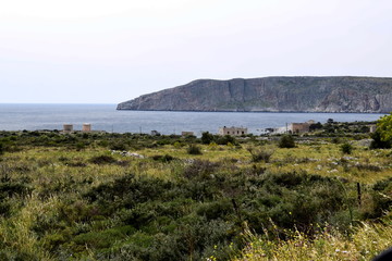 Greek village near the sea