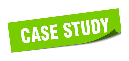 case study sticker. case study square isolated sign. case study