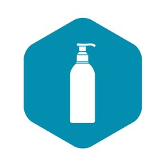 Cosmetic bottle icon. Simple illustration of cosmetic bottle vector icon for web