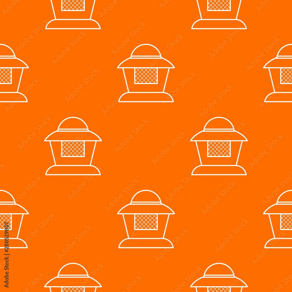 Poster beekeeper pattern vector orange for any web design best