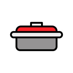 food office lunch box editable stroke icons ,filled design stroke.