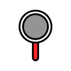 cooking food pan fry editable stroke icon in filled design.