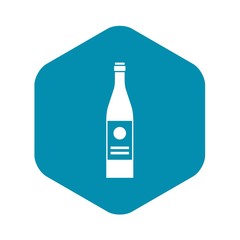 Wine bottle icon. Simple illustration of wine bottle vector icon for web