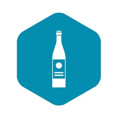 Wine bottle icon. Simple illustration of wine bottle vector icon for web