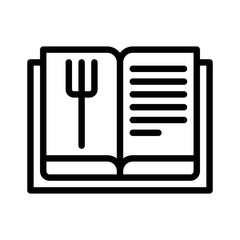 menu, restaurant and gastronomy related editable outline icon