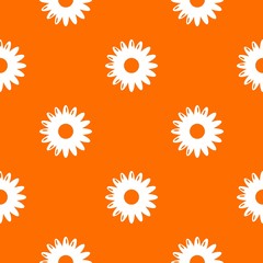 Honey flower pattern vector orange for any web design best