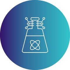 Artificial beaker icon for your project