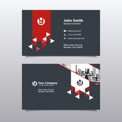 City Background Business Card Design Template. Can be adapt to Brochure, Annual Report, Magazine,Poster, Corporate Presentation, Portfolio, Flyer, Website