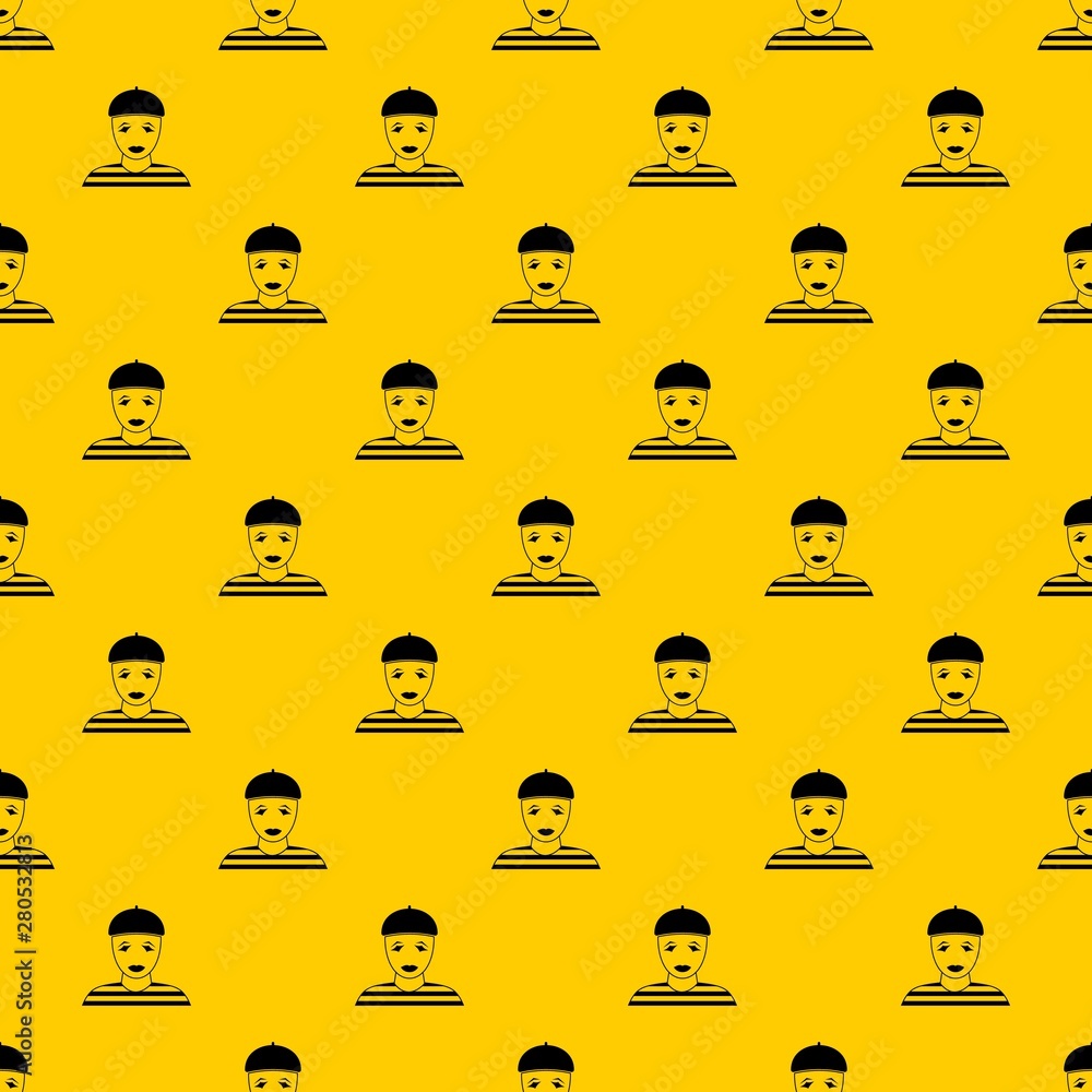 Poster clown pattern seamless vector repeat geometric yellow for any design