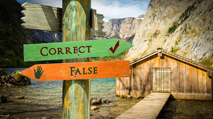 Street Sign Correct versus False