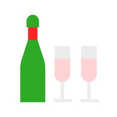 Xmas flat design icon.