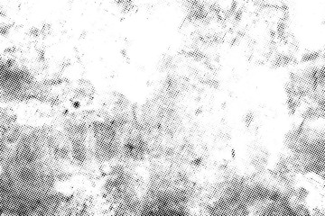 Subtle halftone vector texture overlay. Monochrome abstract splattered background.