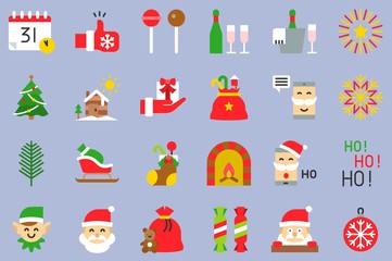 Xmas flat design icon.
