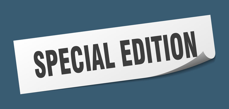 special edition sticker. special edition square isolated sign. special edition