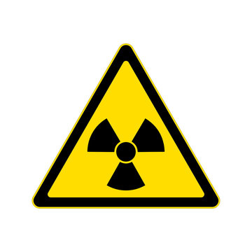 Beware radioactive material sign