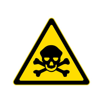 Beware toxic material sign